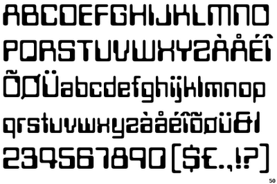 An example of one of the various iterations of Computerfont. 